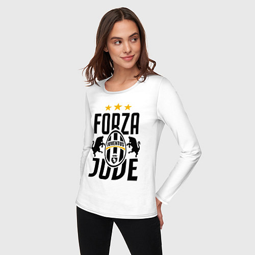 Женский лонгслив Forza Juve / Белый – фото 3