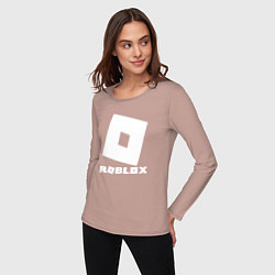 Лонгслив хлопковый женский ROBLOX, цвет: пыльно-розовый — фото 2