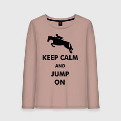 Женский лонгслив Keep Calm & Jump On