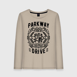 Лонгслив хлопковый женский Parkway Drive: Australia, цвет: миндальный