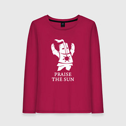 Лонгслив хлопковый женский Praise the Sun, цвет: маджента