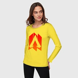 Лонгслив хлопковый женский Apex Legends: Symbol, цвет: желтый — фото 2