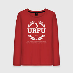 Лонгслив хлопковый женский URFU, цвет: красный