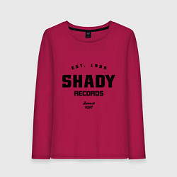 Лонгслив хлопковый женский Shady records, цвет: маджента