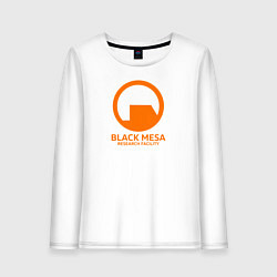 Лонгслив хлопковый женский Black Mesa: Research Facility, цвет: белый