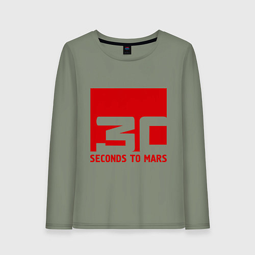 Женский лонгслив 30 seconds to mars / Авокадо – фото 1