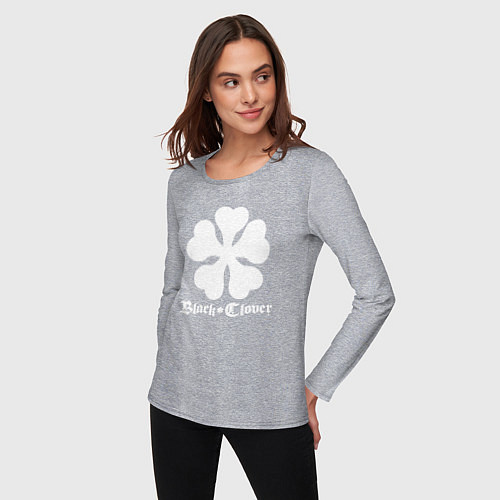Женский лонгслив Black Clover / Меланж – фото 3