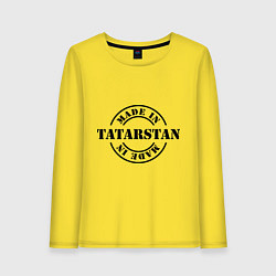 Лонгслив хлопковый женский Made in Tatarstan, цвет: желтый