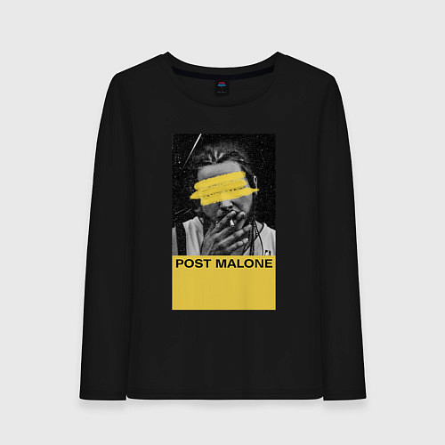 Женский лонгслив Post Malone / Черный – фото 1