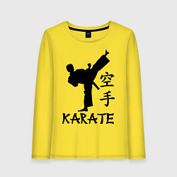 Лонгслив хлопковый женский Karate craftsmanship, цвет: желтый