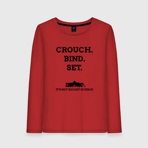 Женский лонгслив Crouch Bind Set / Красный – фото 1