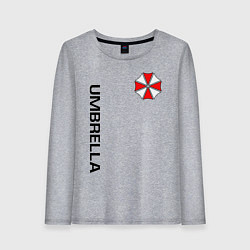 Лонгслив хлопковый женский UMBRELLA CORP, цвет: меланж