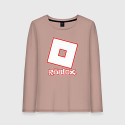 Лонгслив хлопковый женский ROBLOX, цвет: пыльно-розовый
