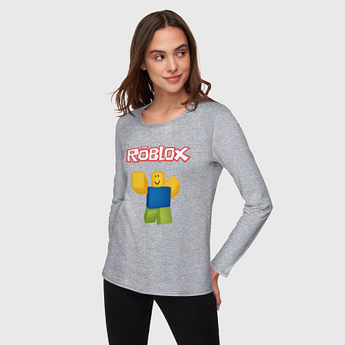 Женский лонгслив ROBLOX / Меланж – фото 3