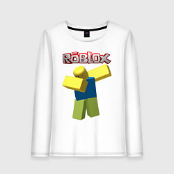 Лонгслив хлопковый женский Roblox Dab, цвет: белый