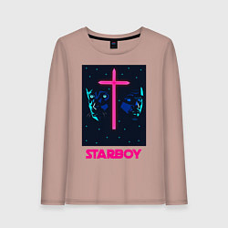 Лонгслив хлопковый женский STARBOY, цвет: пыльно-розовый