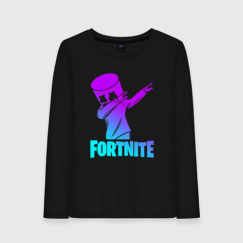 Женский лонгслив FORTNITE X MARSHMELLO / Черный – фото 1