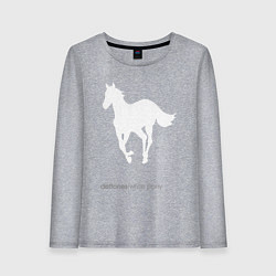 Лонгслив хлопковый женский White Pony, цвет: меланж