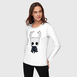 Лонгслив хлопковый женский Рыцарь Hollow Knight, цвет: белый — фото 2