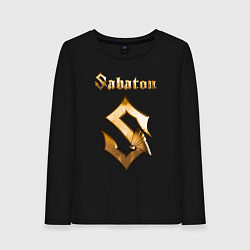 Лонгслив хлопковый женский SABATON, цвет: черный