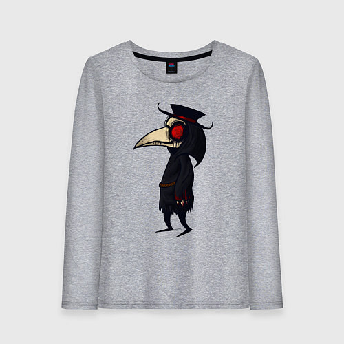 Женский лонгслив ЧУМНОЙ ДОКТОР / Меланж – фото 1