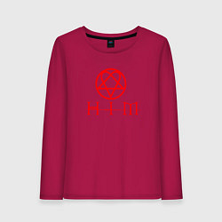 Женский лонгслив HIM LOGO RED