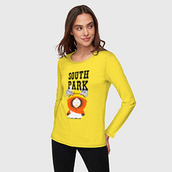 Лонгслив хлопковый женский South Park Кенни, цвет: желтый — фото 2