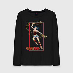 Лонгслив хлопковый женский Wonder Woman 1984, цвет: черный