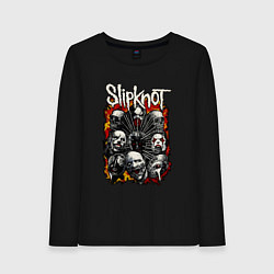 Лонгслив хлопковый женский Slipknot, цвет: черный
