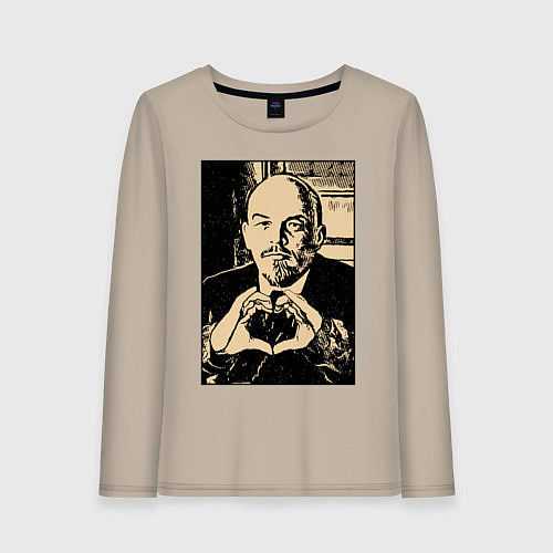 Женский лонгслив Ленин Oko / Миндальный – фото 1