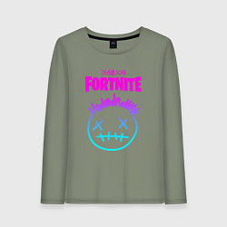 Лонгслив хлопковый женский TRAVIS SCOTT X FORTNITE, цвет: авокадо