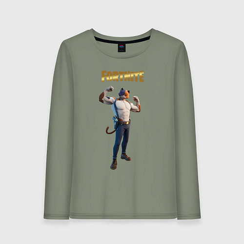 Женский лонгслив Meowcles Fortnite 2 / Авокадо – фото 1