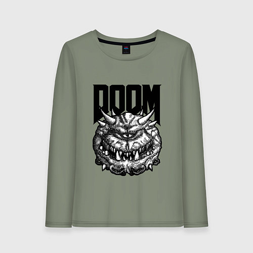 Женский лонгслив КАКОДЕМОН DOOM Z / Авокадо – фото 1