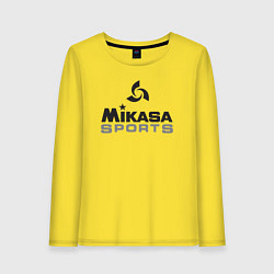 Лонгслив хлопковый женский MIKASA SPORTS, цвет: желтый