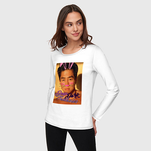 Женский лонгслив Deep Dark / Белый – фото 3