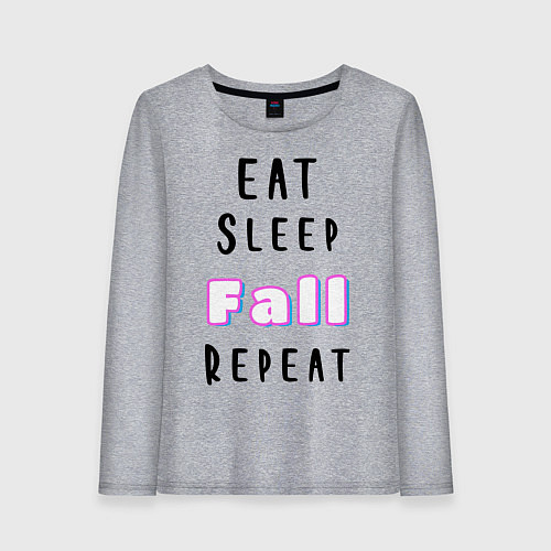 Женский лонгслив Fall Guys / Меланж – фото 1