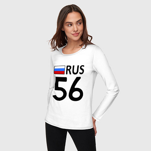 Женский лонгслив RUS 56 / Белый – фото 3