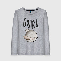 Лонгслив хлопковый женский Gojira, цвет: меланж