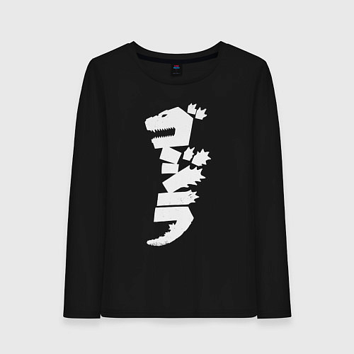Женский лонгслив Годзилла / Черный – фото 1