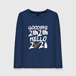 Женский лонгслив Goodbye 2020 hello 2021