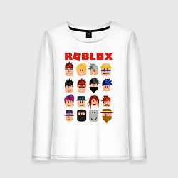 Лонгслив хлопковый женский ROBLOX, цвет: белый