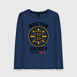 Лонгслив хлопковый женский BOSTON BRUINS NHL, цвет: тёмно-синий