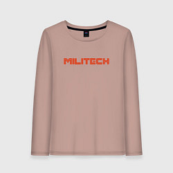 Лонгслив хлопковый женский Militech, цвет: пыльно-розовый