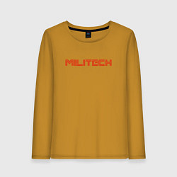 Лонгслив хлопковый женский Militech, цвет: горчичный