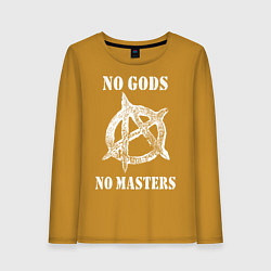 Женский лонгслив NO GODS NO MASTERS