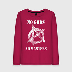 Женский лонгслив NO GODS NO MASTERS