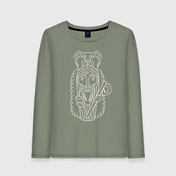 Женский лонгслив Велес Бог Мудрости