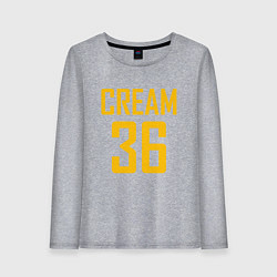 Лонгслив хлопковый женский CREAM 36, цвет: меланж