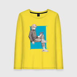 Женский лонгслив Современный Альбедо