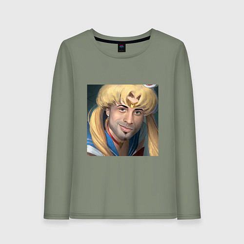 Женский лонгслив Сейлор Мун / Авокадо – фото 1